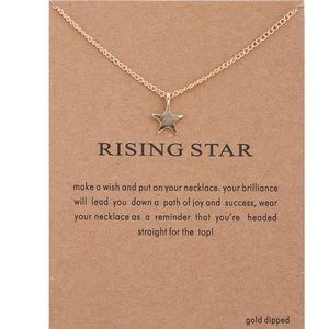 ⭐️ 14k Gold Dipped Rising Star Necklace ⭐️